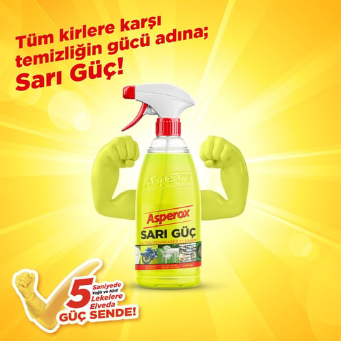 Asperox Sarı Güç 650 ML